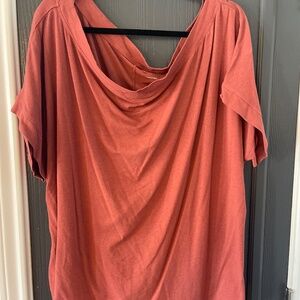 Universal Standard burnt orange t shirt
